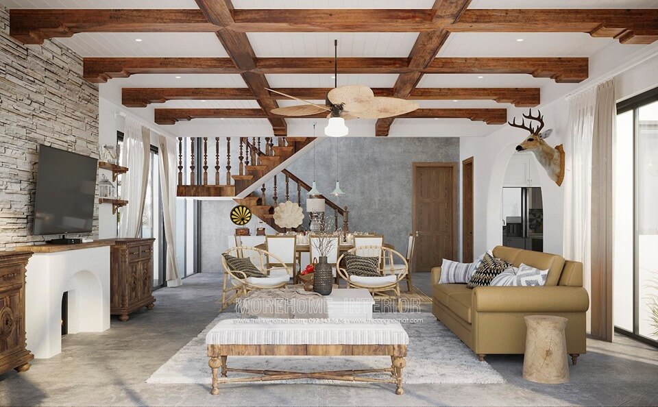 Thiết kế nội thất biệt thự chùa thầy, quốc oai, hà nội Mẫu nội thất biệt thự đẹp