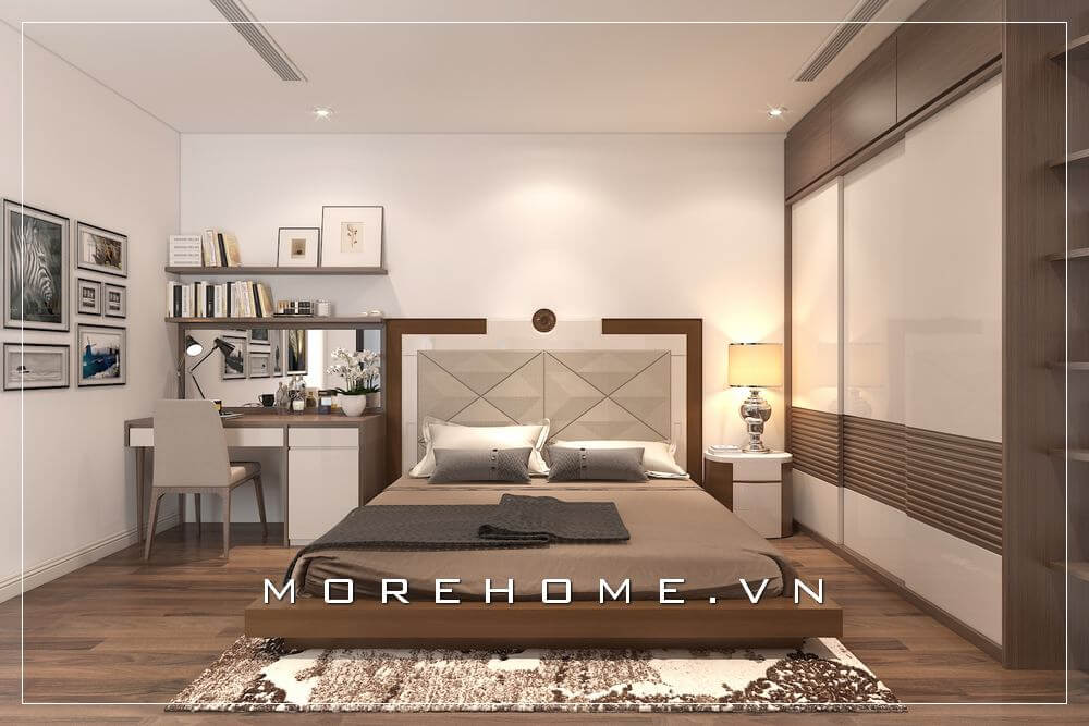 Ngỡ ngàng với những mẫu giường ngủ chung cư đẹp ấn tượng và độc đáo *Morehome*