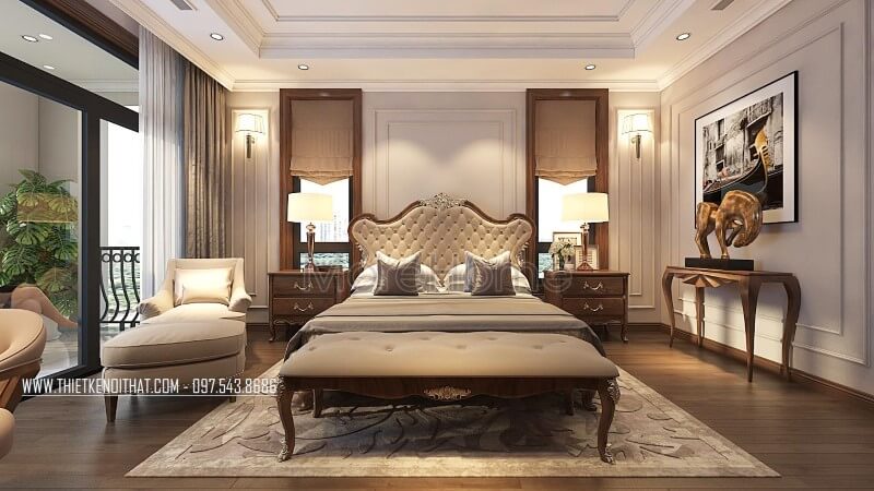 Giường ngủ gỗ óc chó Giường ngủ gỗ óc chó