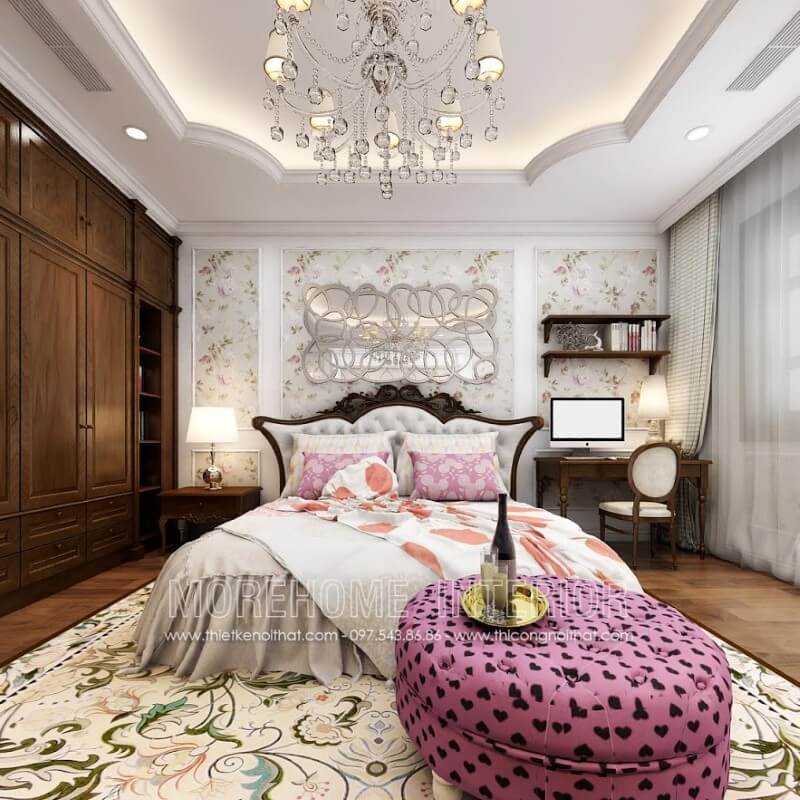 Giường ngủ gỗ óc chó Giường ngủ gỗ óc chó