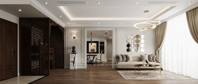 Tuyển tập 22 mẫu thiết kế nội thất căn hộ tân cổ điển, độc đáo  2022-2025