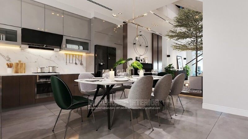 Trang trí tủ bếp đẹp với mẫu đá ốp bếp nhân tạo cao cấp